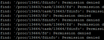 Linux Fehler bei find Linux Fehler bei find