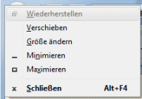 Fenster verschieben in Windows