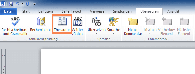 Kennenlernen thesaurus