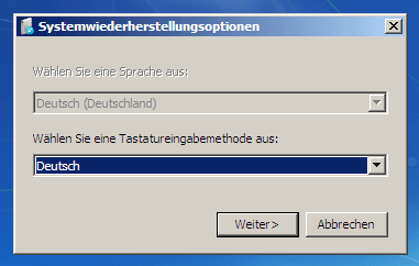 Frage nach der Sprache