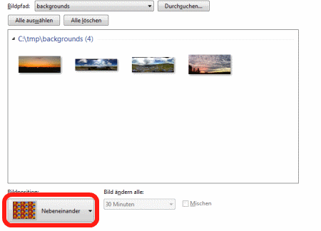 Windows Hintergrund auf Dualmonitor