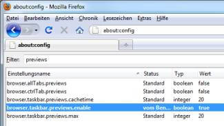 Firefox Konfiguration Tabs in Taskbar sichtbar Firefox Konfiguration Tabs in Taskbar sichtbar