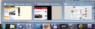 Firefox zeigt Tabs in der Taskbar Firefox zeigt Tabs in der Taskbar