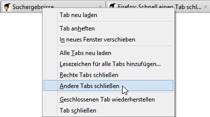 Firefox Tabs aufräumen Firefox Tabs aufräumen