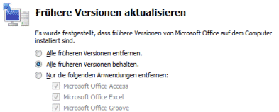 office 2010 angepasste installation