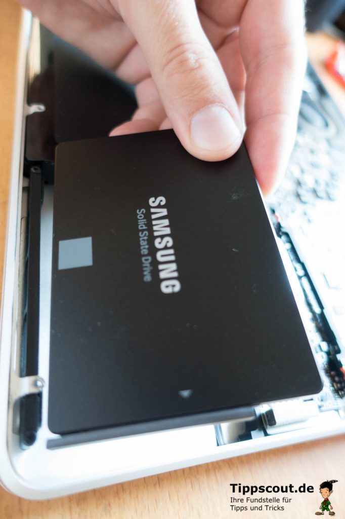 Auch eine SSD muss formatiert sein - das funktioniert genauso wie bei einer regulären Festplatte.