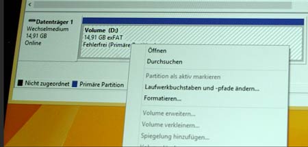 Die Datenträgerverwaltung von Windows 8.1