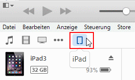 iTunes iPad in Geräte iTunes iPad in Geräte