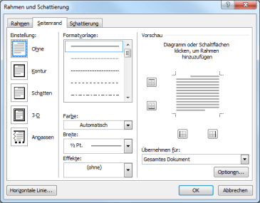 Word 2010 Dialog Seitenraeander Word 2010 Dialog Seitenraeander