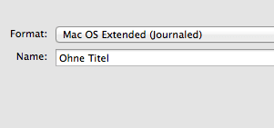 4. Formatliste anklicken