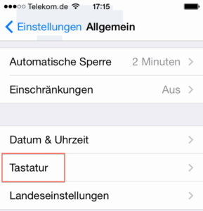 iPhone Emoji: Men? Allgemein - Tastatur
