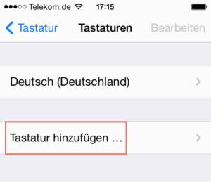 iPhone Emoji: Tastatur hinzuf?gen