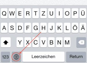 iPhone Emoji: Tastatur umschalten