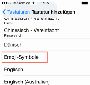 iPhone Emoji: Emoji Symbole ausw?hlen
