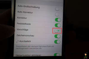 Vorschläge wieder einschalten. - (Foto: Martin Goldmann)