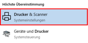 Drucker und Scanner