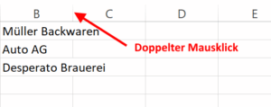 Excel Optimale Spaltenbreite per Mausklick