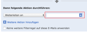 Eingabefeld Mailadresse