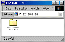 Netzwerkverbindung zu einer Windows-Freigabe per IP
