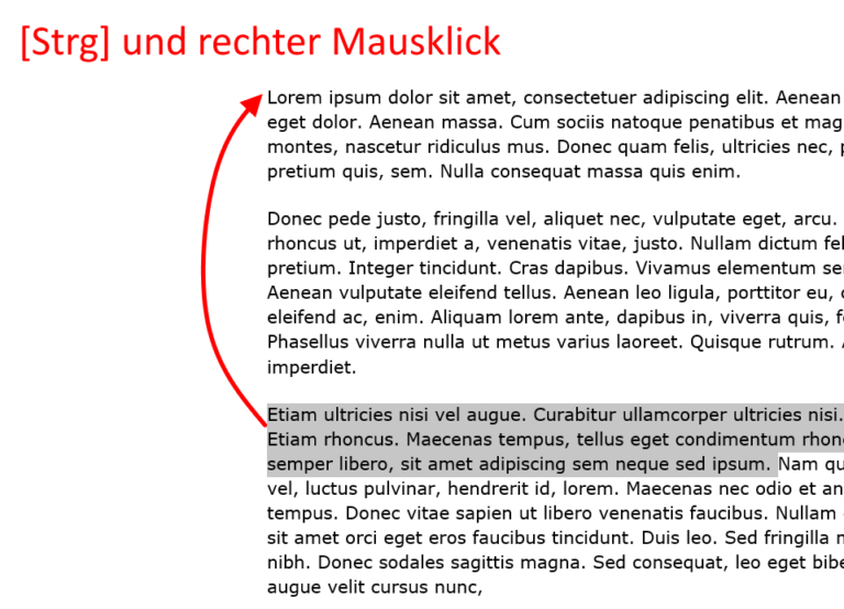 Word Text verschieben und umstellen per Maus Tippscout.de