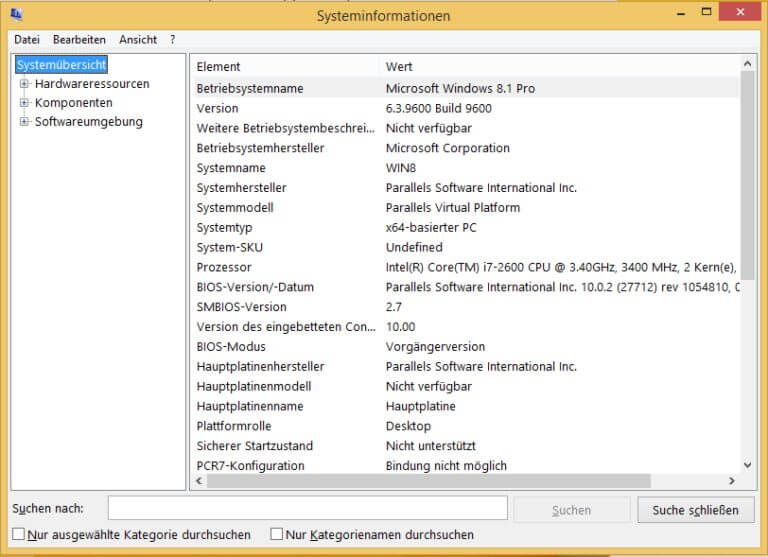 Systeminformationen Ihres anzeigen lassen Tippscout.de