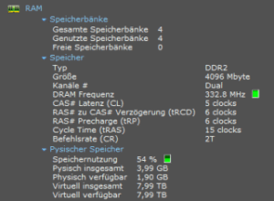 Speccy Unterpunkt RAM