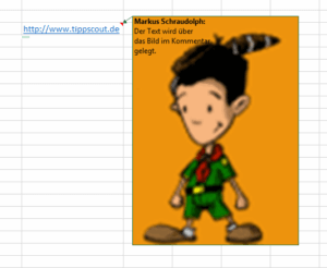 Excel-Kommentar mit Bild