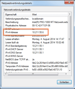 IP-Adresse herausfinden