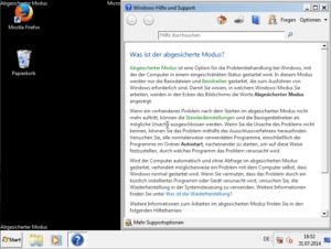 Windows 7 im abgesicherten Modus