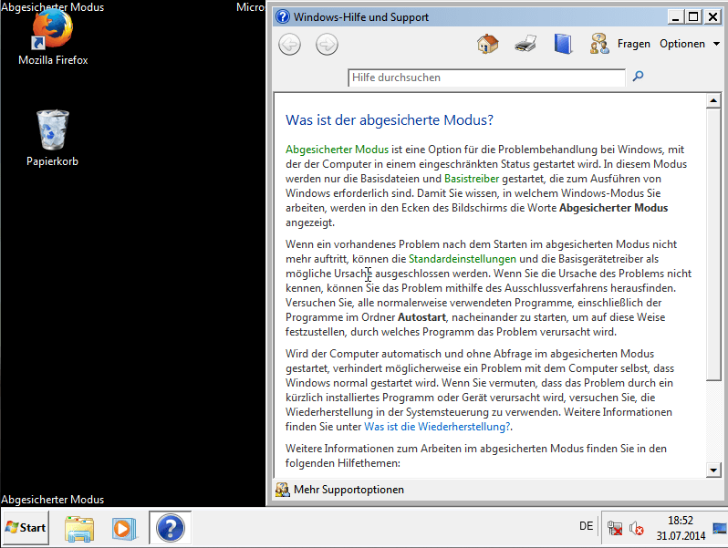 Windows Xp Abgesicherter Modus Starten Abgesicherter Modus In