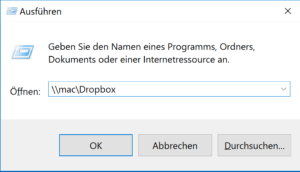 Servernamen in Windows eingeben