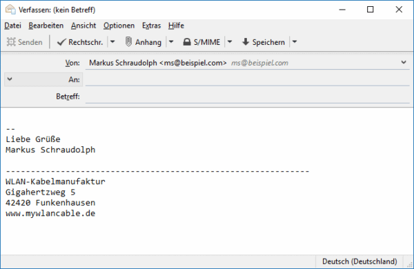 Thunderbird: Signatur erstellen Bilder und Firmenlogo einbauen ...