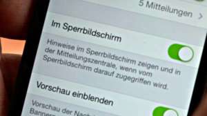 Anzeige von SMS im Sperrbildschirm abschalten - (Foto: Martin Goldmann)