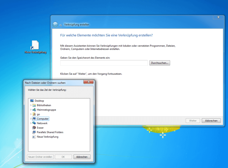 Windows Verknüpfung anlegen, Programm auf Desktop ziehen Tippscout.de