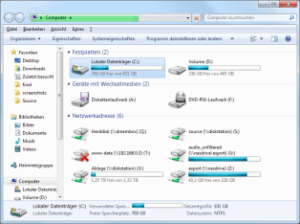 Win7 Explorer in Computeransicht