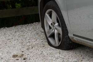 Platter Reifen an VW Passat