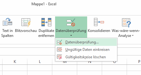 Excel - Datenüberpruefung