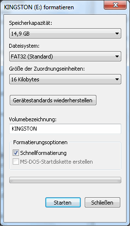 licens Sicilien Hvad angår folk Windows: USB Stick formatieren - so geht's ganz einfach | Tippscout.de