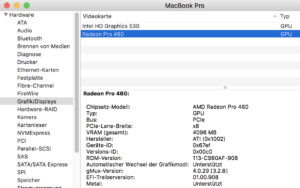 Mac Grafikkarte herausfinden