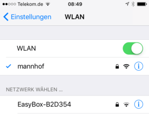 WLAN-Verbindung einstellen