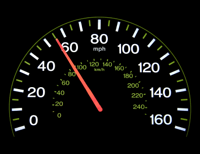 Tachometer mit kmh und mph - (Foto: iStockphoto/VisualField)