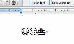 Emoji in Word f?r den Mac