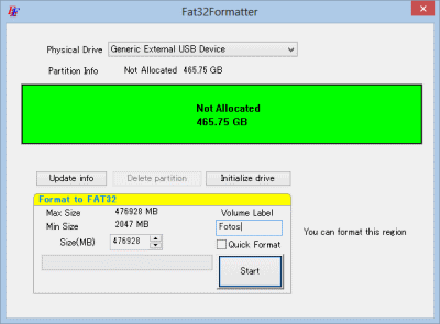 fat32 formatieren tool