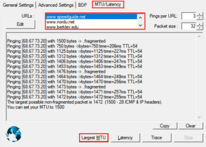 Beste MTU finden