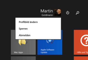 Profilbild ändern in Windows 8.1