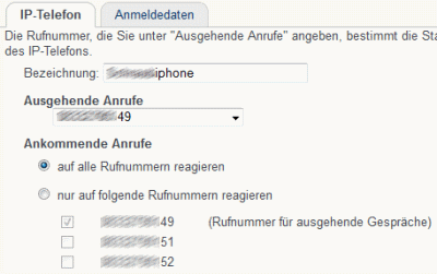 Telefoniedetails iPhone an Fritzbox Telefoniedetails iPhone an Fritzbox