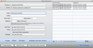 App Better Rename auf dem Mac App Better Rename auf dem Mac