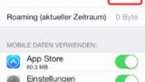 iOS7 Mobiler Datenverbrauch