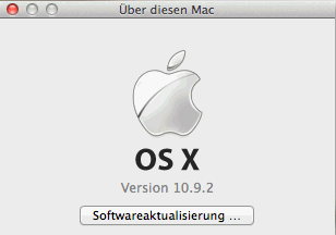 OS X Versionsnummer auf dem Desktop