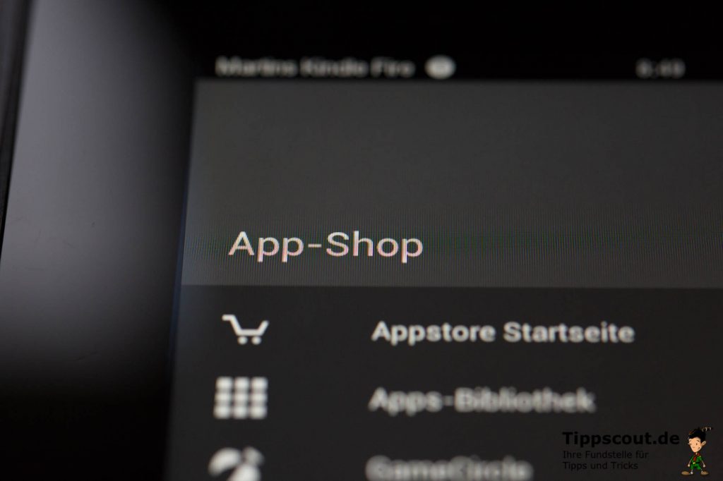Im App Shop Menü finden Sie noch eine weitere wichtige Option.